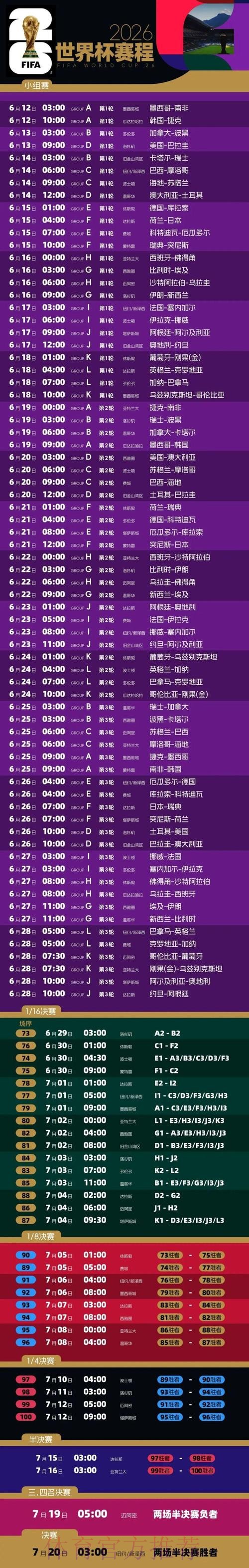 2026世界杯实时比分查询及赛程追踪 2026世界杯实时比分查询及赛程追踪